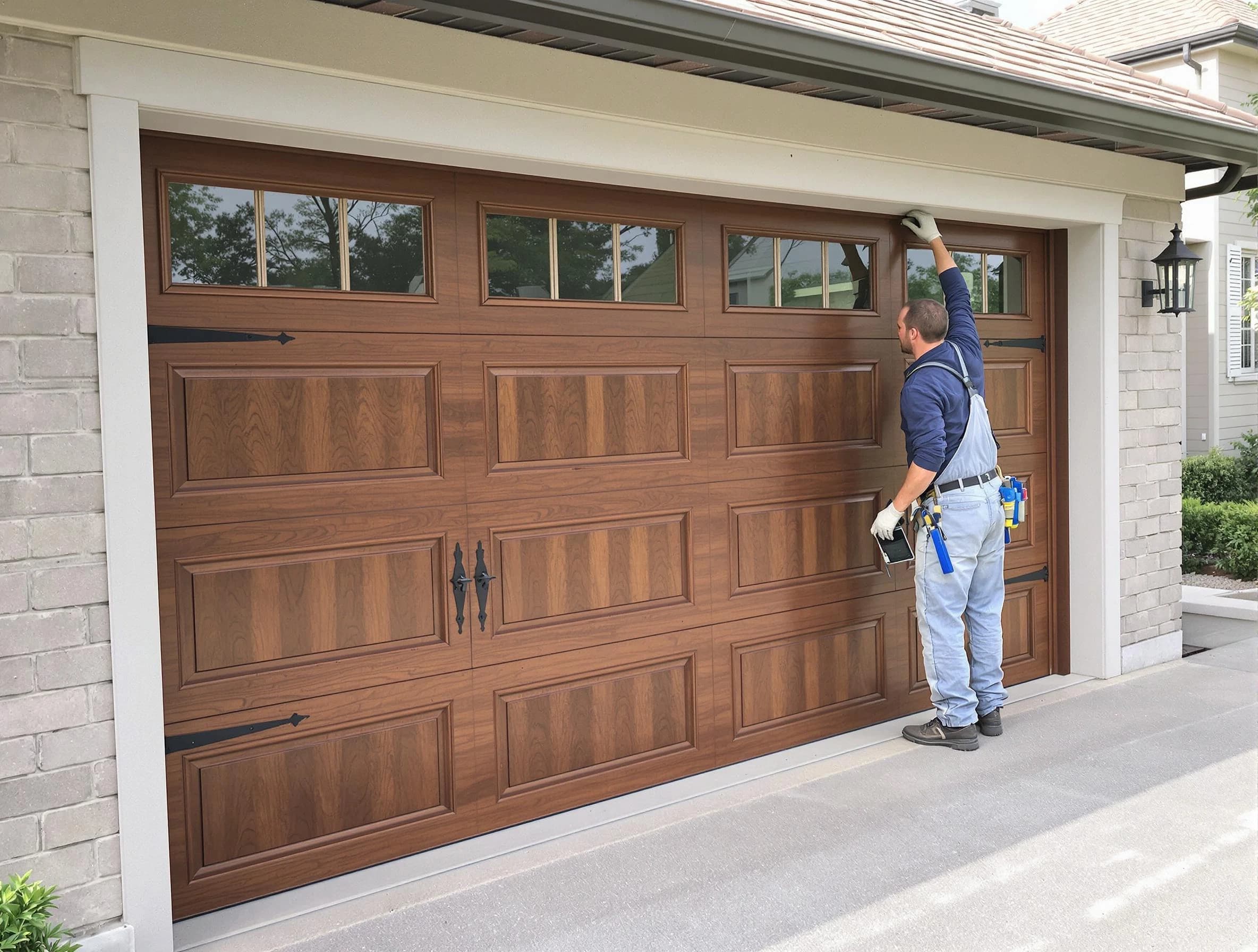 Custom garage door showcase by Paterson Garage Door Repair in Paterson
