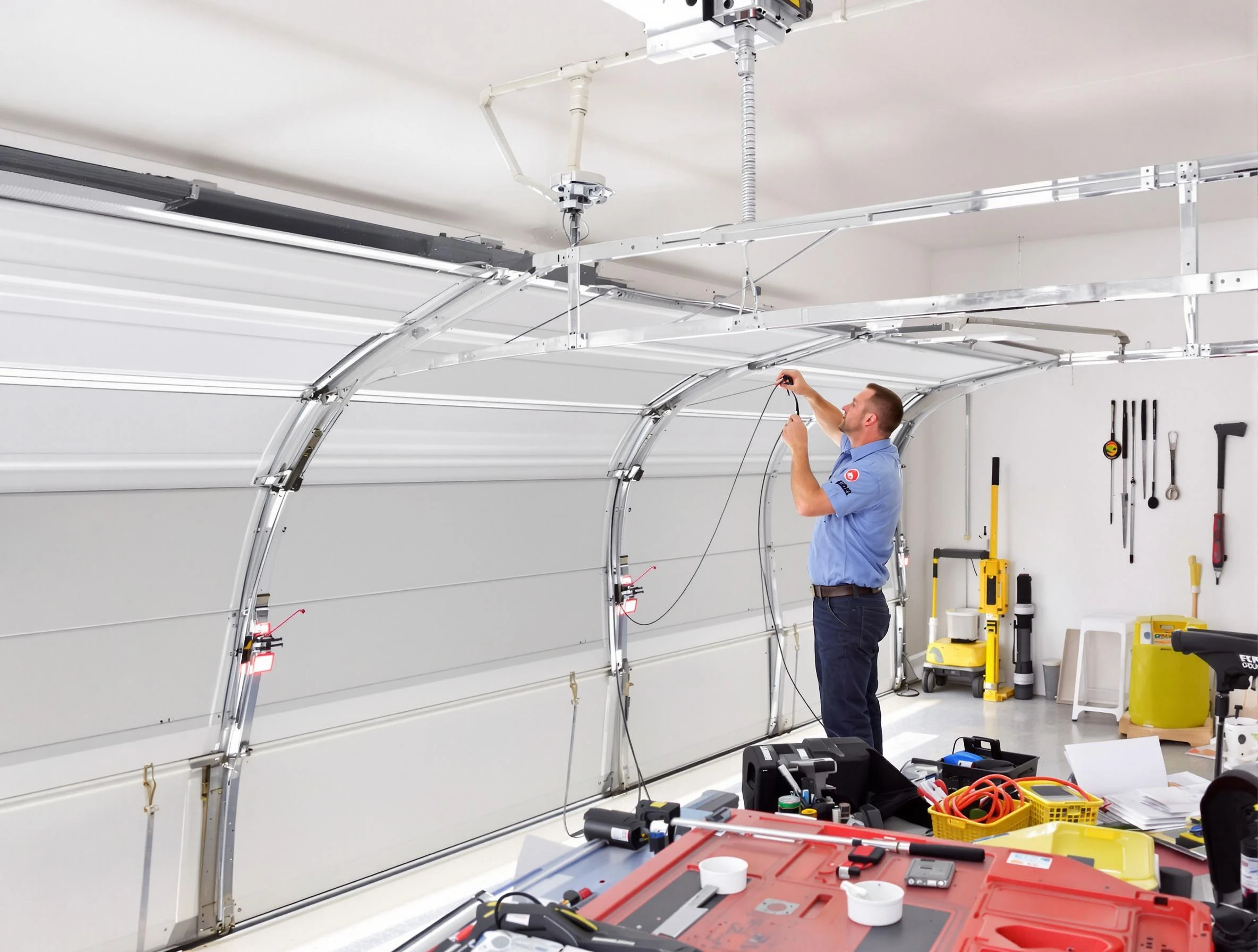 Garage door cable repair service by Paterson Garage Door Repair in Paterson