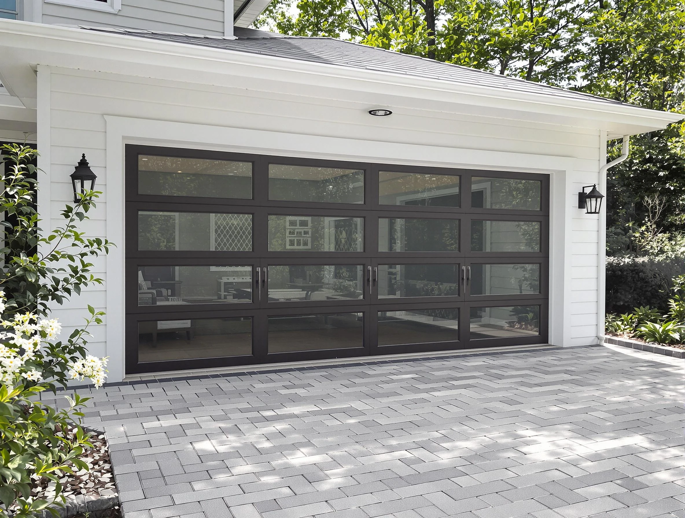 Paterson Garage Door Repair design specialist presenting custom garage door options to Paterson homeowner